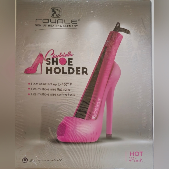 NIB-Royale Ceramic Vapor Styling FlatIron, Argan Infusion Oil, Shoe Holder-SET - Picture 9 of 14